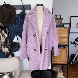 Pretty little thing • Plush Lilac Teddy Jacket size 12